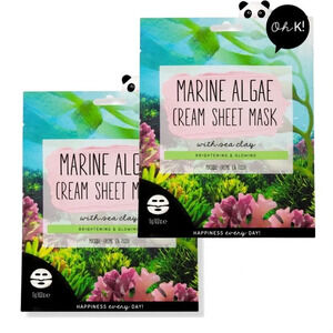 $7❤️‍🔥 LAST 1! Oh K! Marine Algae Cream Sheet Mask 2PK🪞 NEW & SEALED Sea Clay